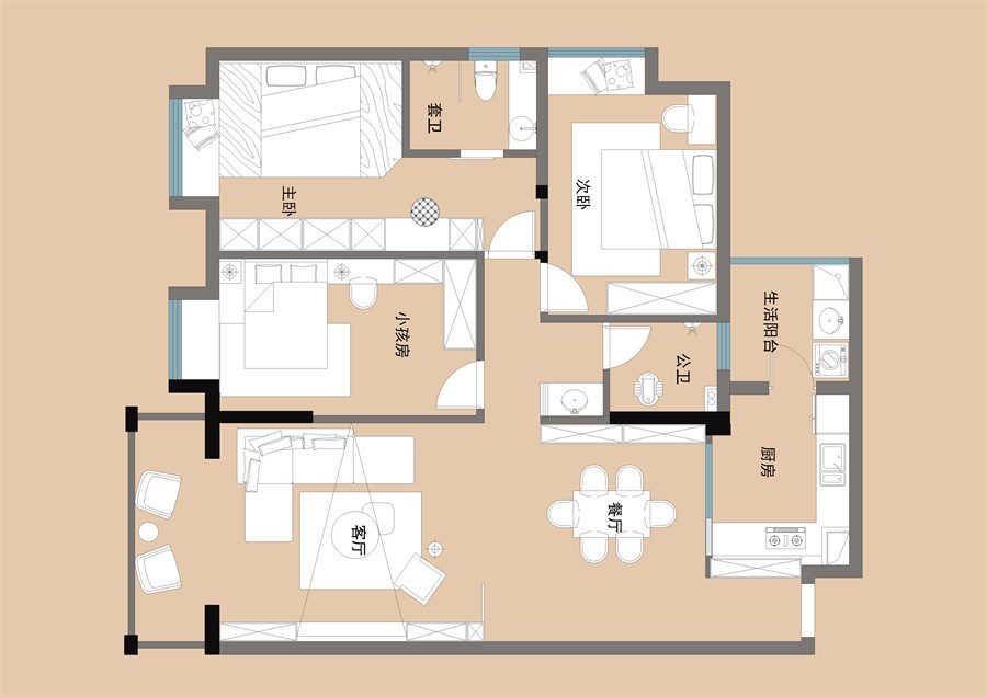 绿洲家园B25--03户型极简(图16)