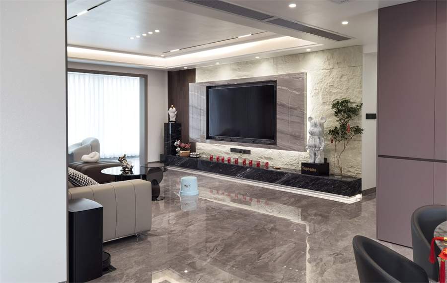 江滨华府9-1-01户型现代轻奢(图1)