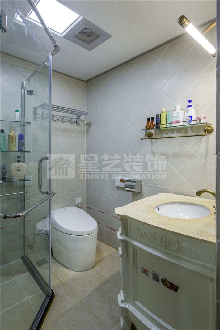 凤景湾美式三居室案例(图9)