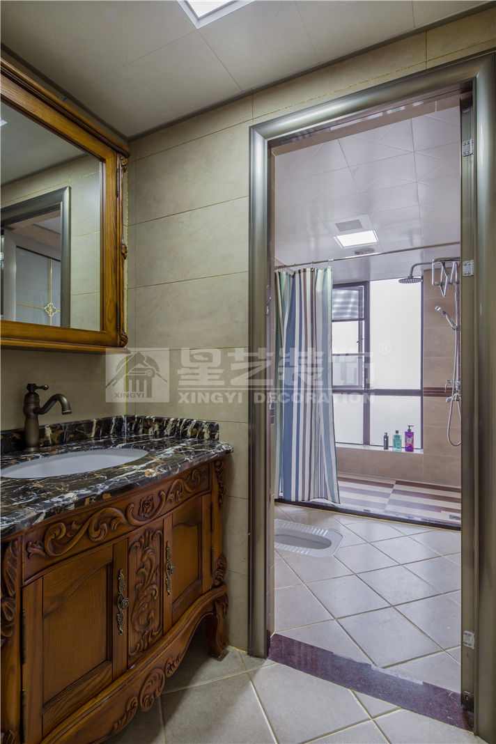 凤景湾美式三居室案例(图10)