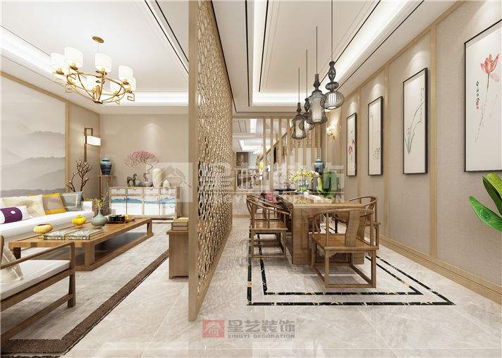 大秦世家200㎡跃层新中式雅居(图2)