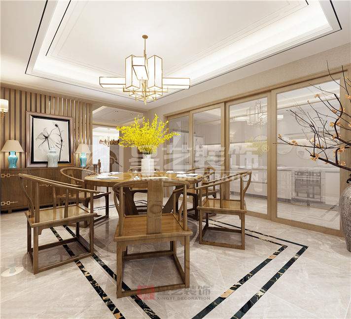 大秦世家200㎡跃层新中式雅居(图4)