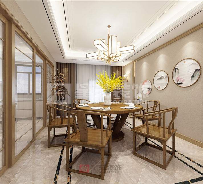 大秦世家200㎡跃层新中式雅居(图5)