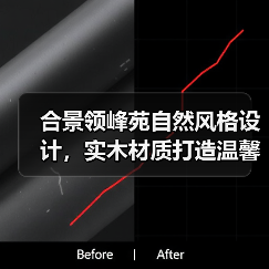 合景领峰苑自然风格设计，实木材质打造温馨居所（图3）