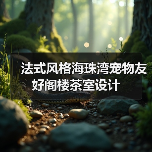 法式风格海珠湾宠物友好阁楼茶室设计（图4）
