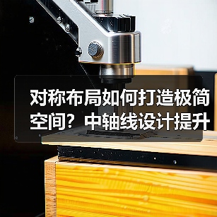 对称布局如何打造极简空间？中轴线设计提升秩序感（图3）