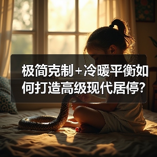 极简克制+冷暖平衡如何打造高级现代居停？（图2）