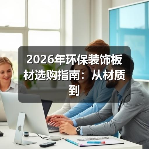 2026年环保装饰板材选购指南:从材质到认证,帮你挑对健康好板材(图3) 2026年环保装饰板材选购指南:从材质到认证,帮你挑对健康好板材