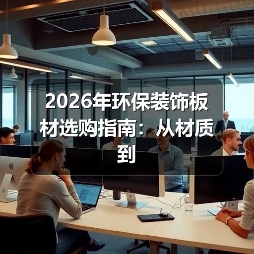 2026年环保装饰板材选购指南：从材质到认证，帮你挑对健康好板材