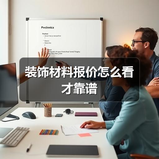 装饰材料报价怎么看才靠谱