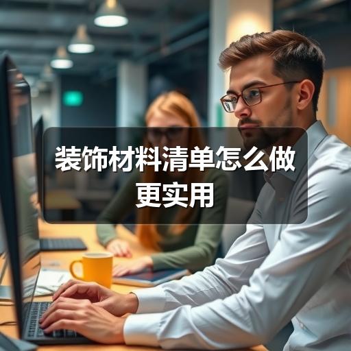 装饰材料清单怎么做更实用