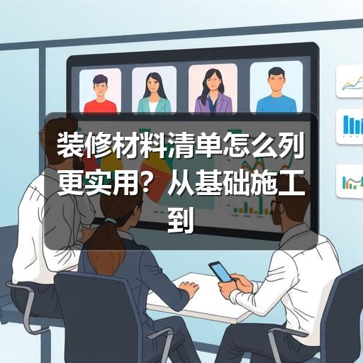 装修材料清单怎么列更实用？从基础施工到软装配置一次理清