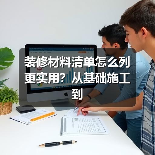 装修材料清单怎么列更实用？从基础施工到软装配置一次理清