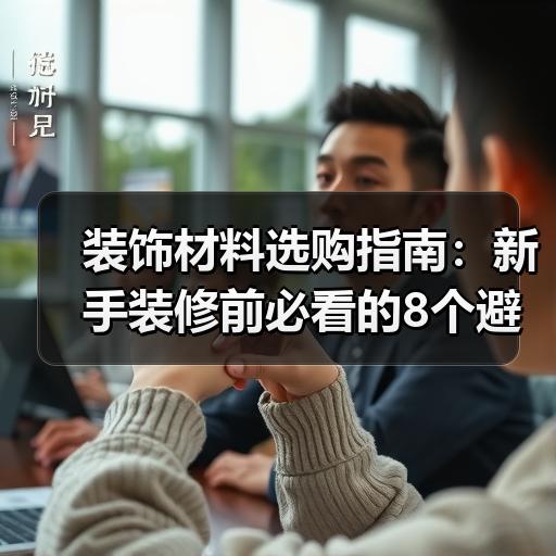 装饰材料选购指南：新手装修前必看的8个避坑要点