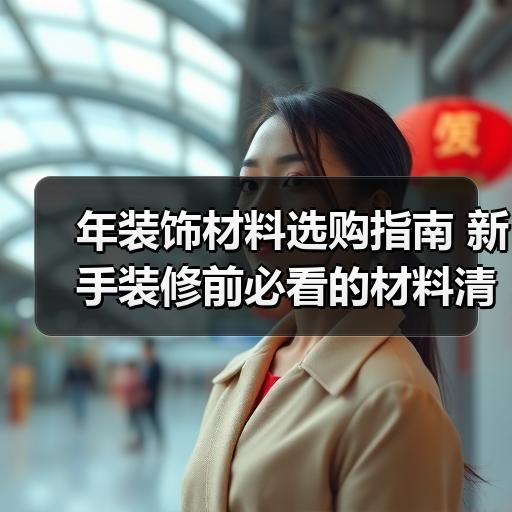 年装饰材料选购指南 新手装修前必看的材料清单